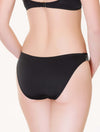 Lauma, Black Mid Waist Bikini Bottom, On Model Back, 18J50