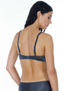 Lauma, Dark Grey Mouldes Push-up Bra, On Model Back, 18K35
