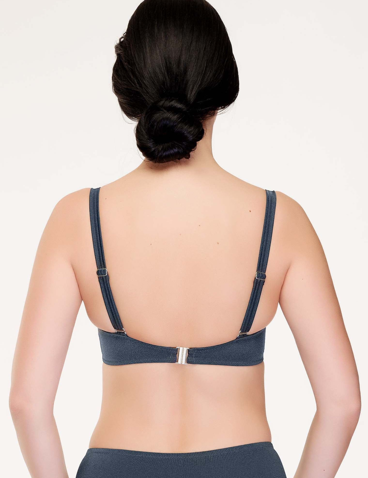 Lauma, Grey Bikini Top, On Model Back, 19J20
