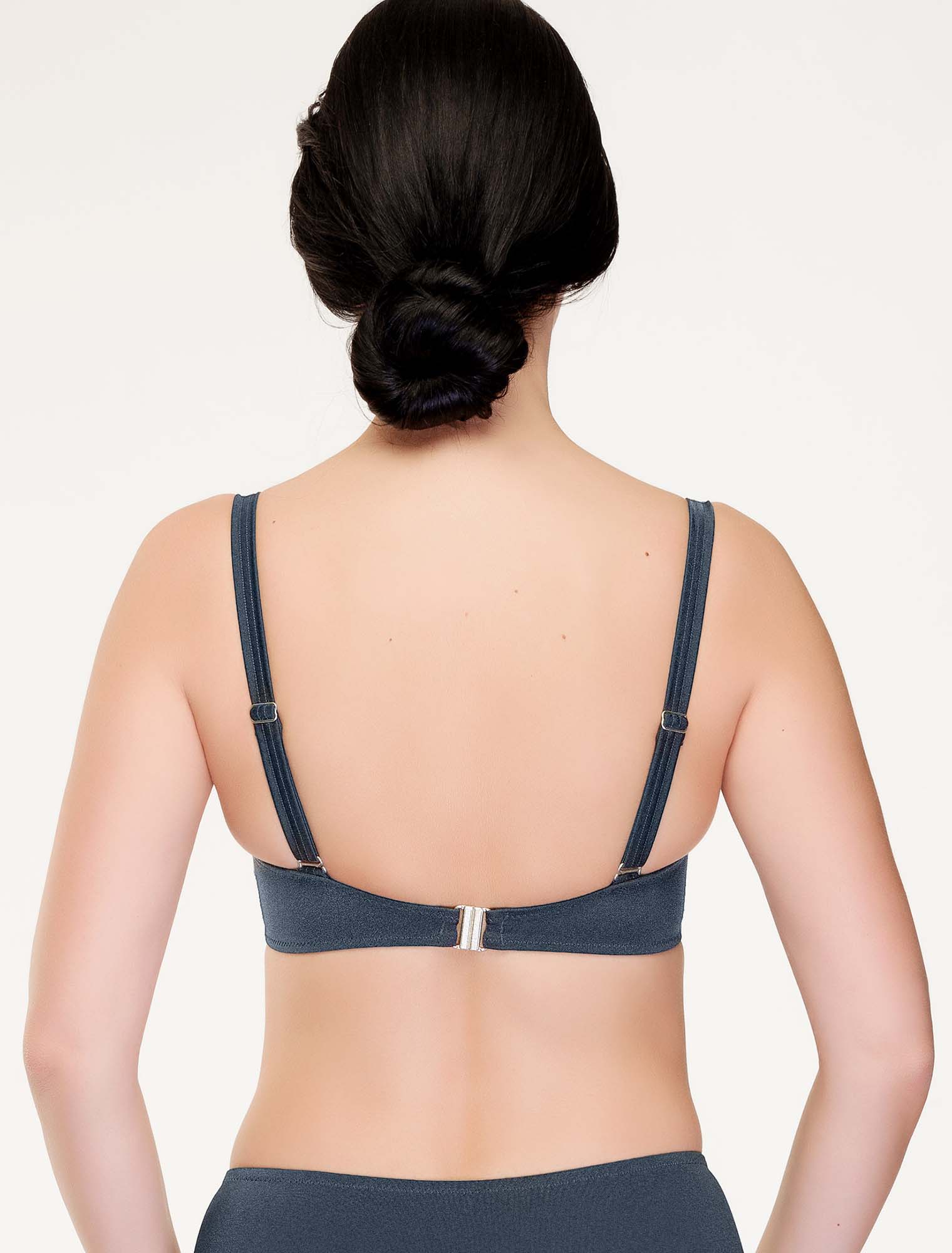 Lauma, Grey Bikini Top, On Model Back, 19J20