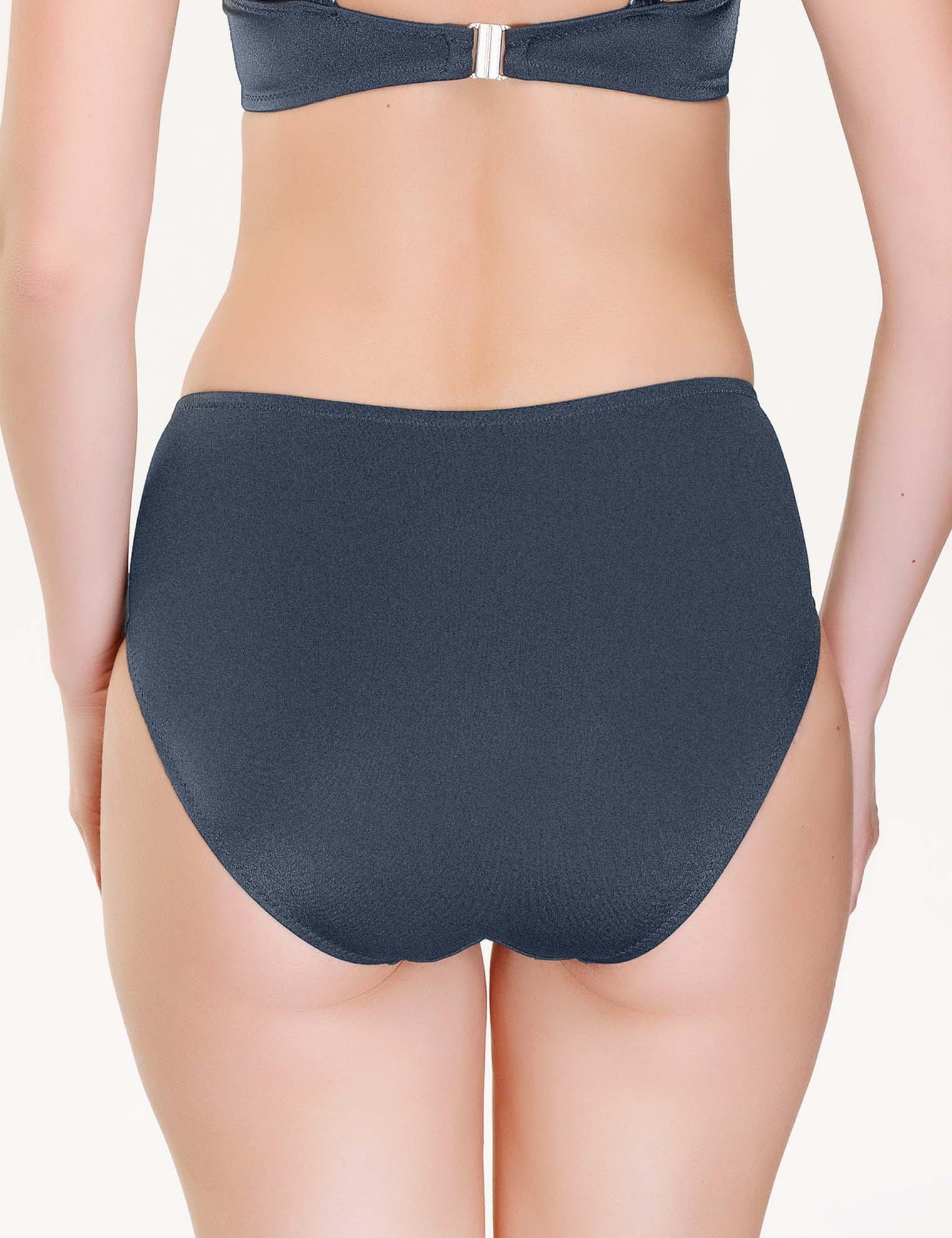 Lauma, Grey Bikini Bottom, On Model Back, 19J52