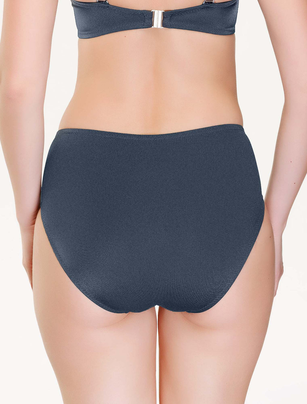 Lauma, Grey Bikini Bottom, On Model Back, 19J52