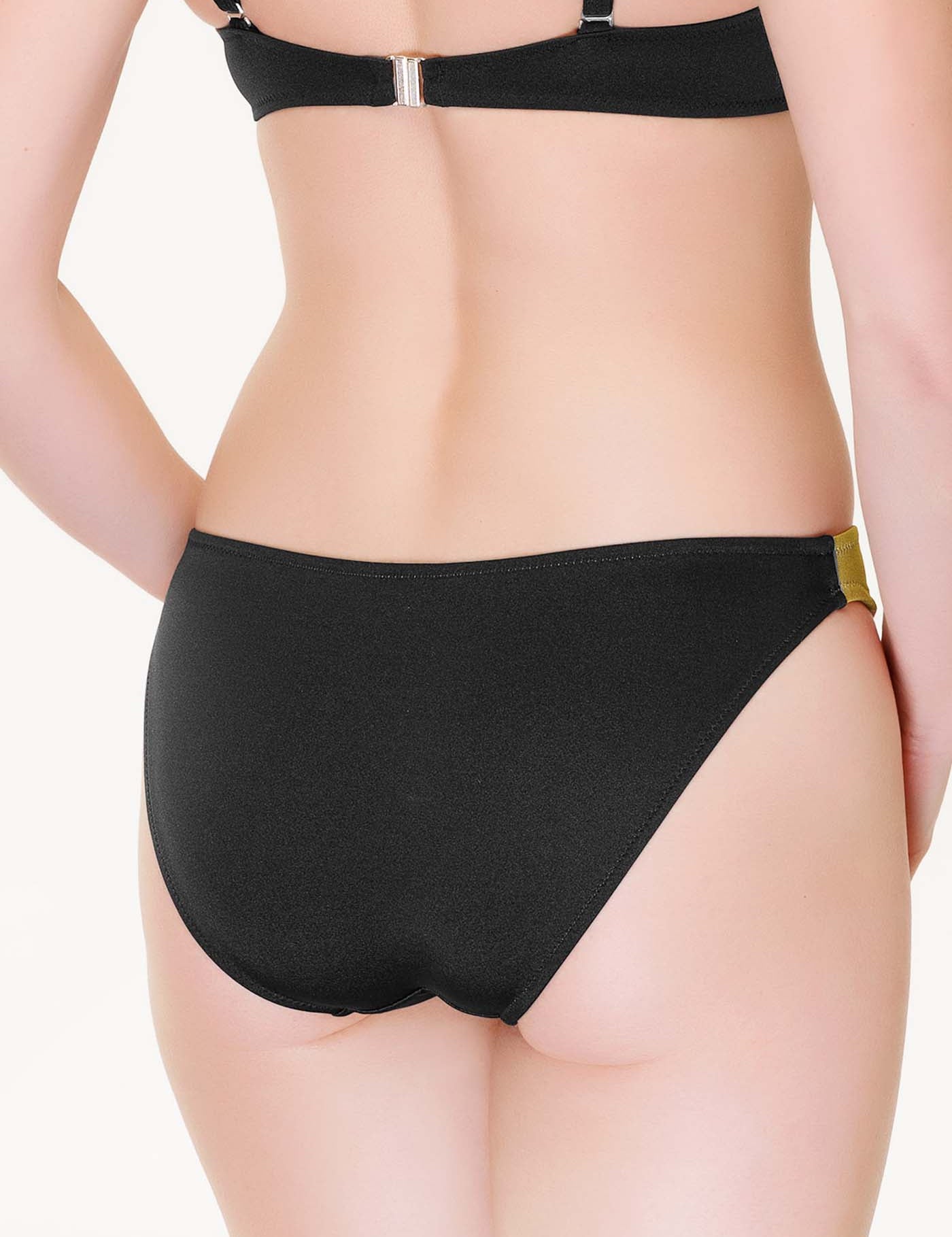 Lauma, Black Bikini Bottom, On Model Back, 19J52