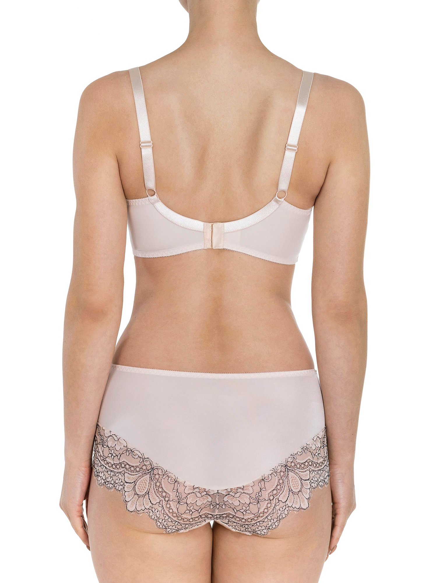 Lauma, Beige Non-padded Underwired Bra, On Model Back, 19K20