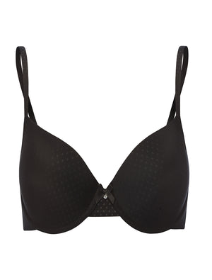 Lauma, Black Moulded Padded Bra, On Model Front, 20F30
