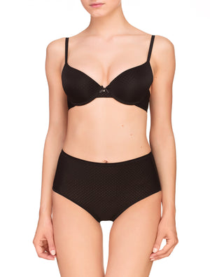 Lauma, Black High Waist Panties, On Model Front, 20F51