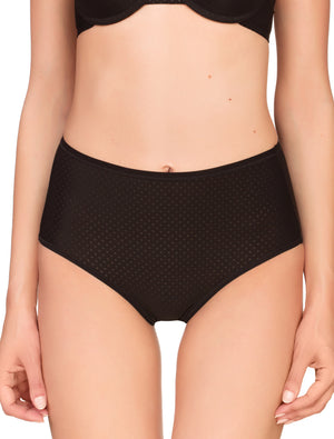 Lauma, Black High Waist Panties, On Model Front, 20F51