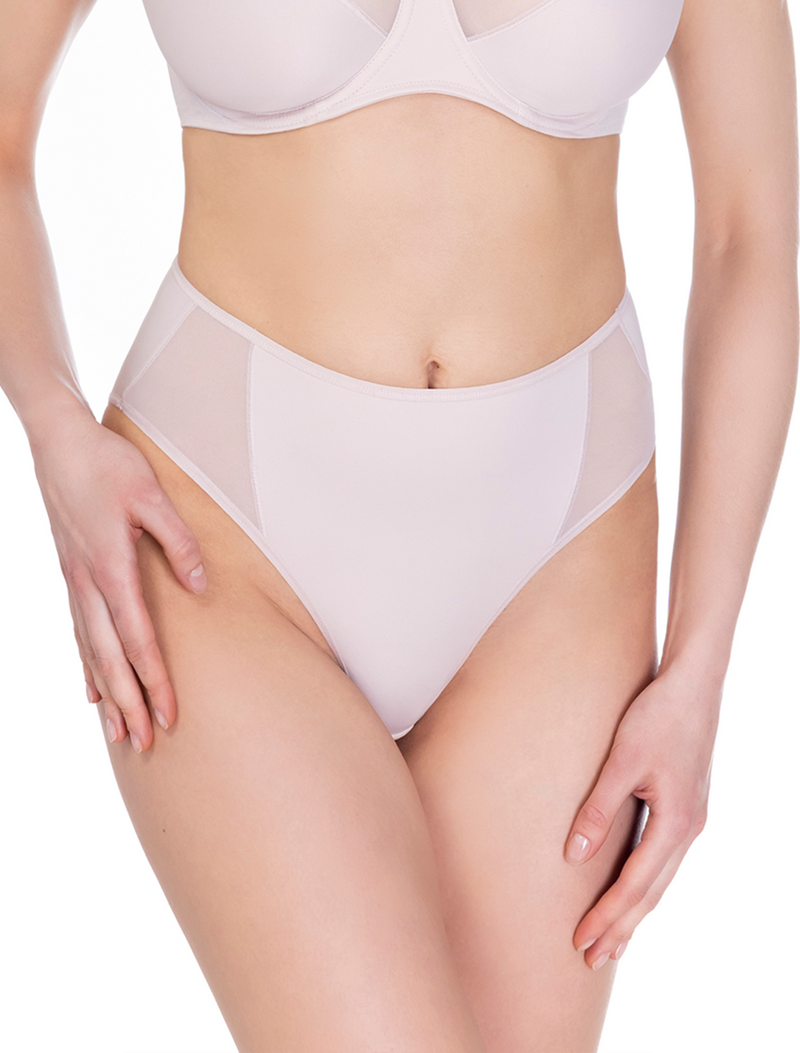 Lauma, Beige Hi-Cut Panties, On Model Front, 20K52