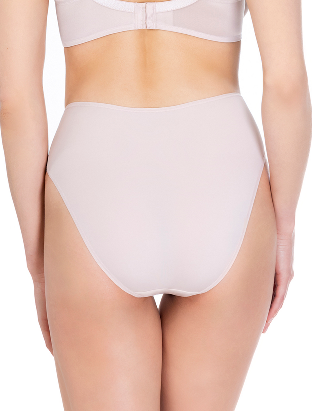 Lauma, Beige Hi-Cut Panties, On Model Back, 20K52