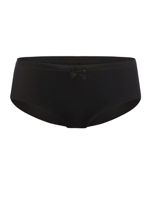 Lauma, Black High Waist Panties, On Model Front, 22F51