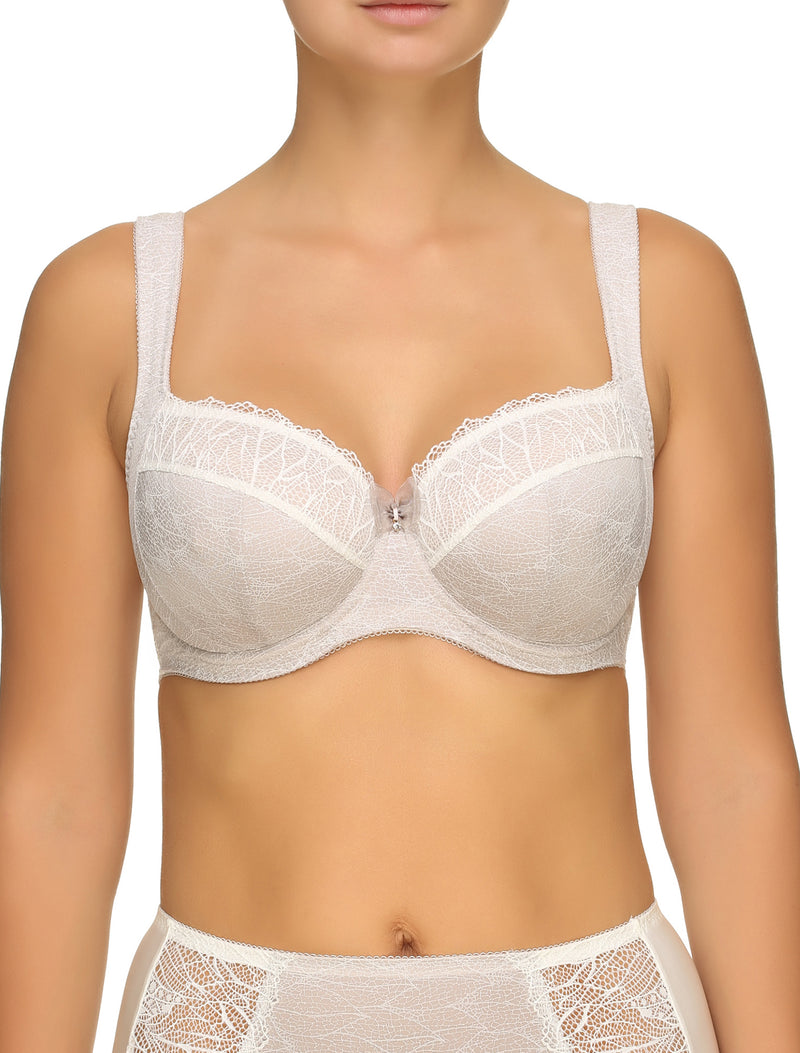 Lauma, Ivory Underwired Soft-cup Bra, On Model Front, 23H20