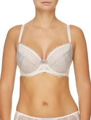 Lauma, Ivory Underwired Half-padded Bra, On Model Front, 23H40