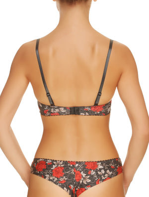 Lauma, Grey Moulded Push Up Bra, On Model Back, 27H35