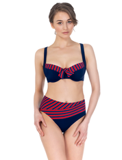 Lauma, Navy Bikini Bottom, On Model Front, 20K51