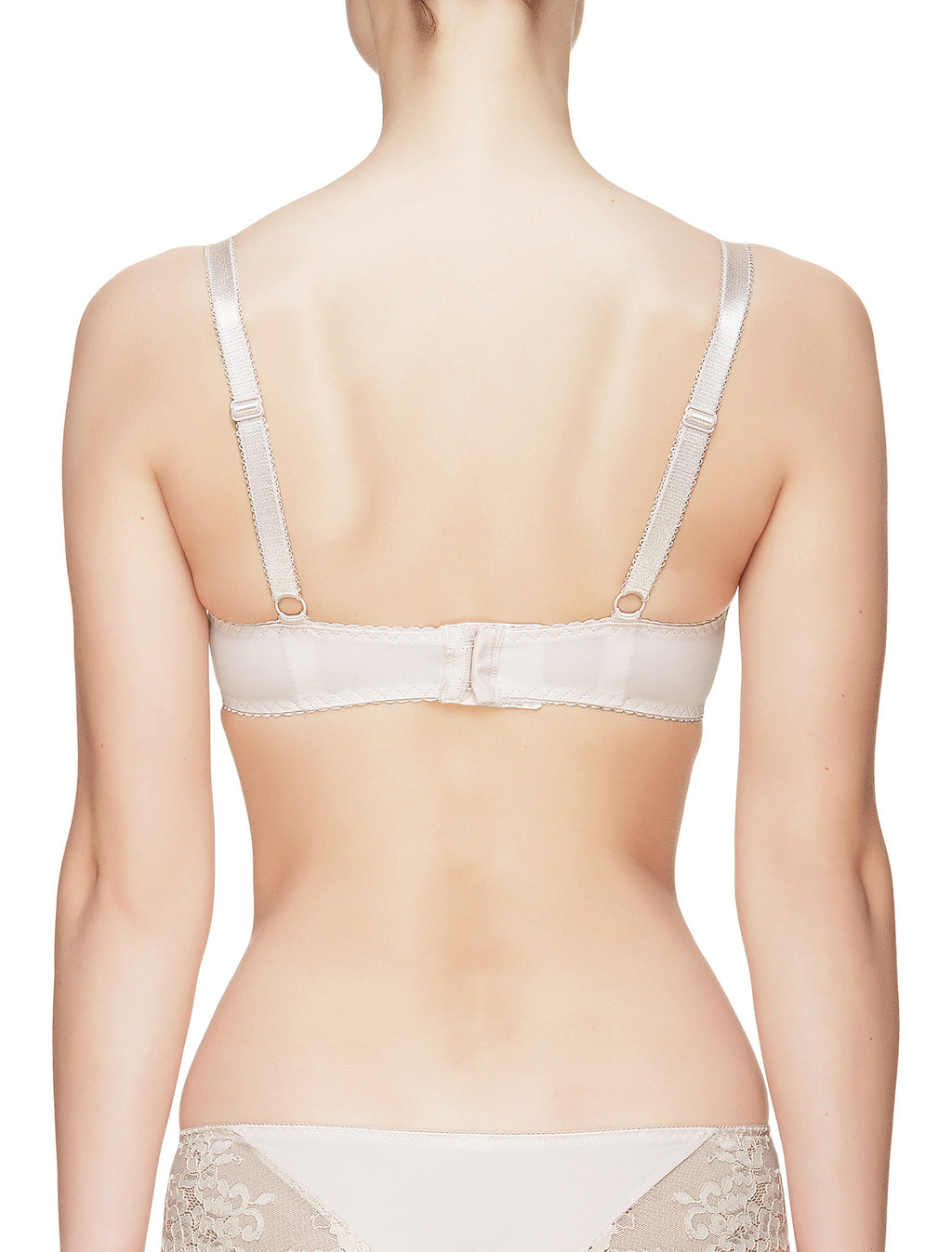 Lauma, Nude Underwired Molded Soft-cup Bra, On Model Back, 29C24