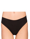 Lauma, Black Seamless String Panties, On Model Front, 29F60