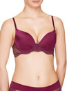 Lauma, Burgundy Push Up Bra, On Model Front, 29H35
