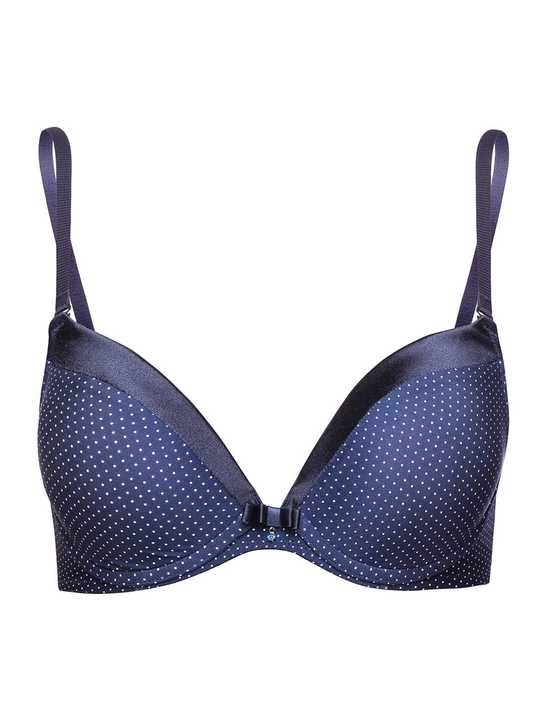 Lauma, Blue Moulded Push Up Bra, Front, 33F15