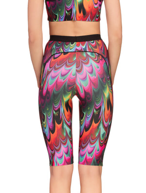 Lauma, Multicolour Bike Shorts, On Model Back, 34F54