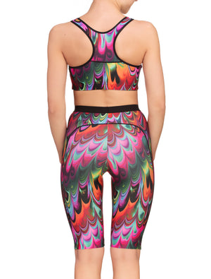 Lauma, Multicolour Bike Shorts, On Model Back, 34F54