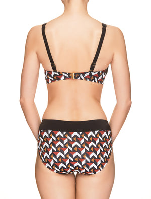 Lauma, Black Swimwear Bikini Top, On Model Back, 34H20