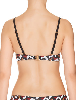 Lauma, Black Push Up Bikini Top, On Model Back, 34H35