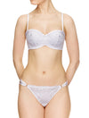 Lauma, White Thong Panties, On Model Front, 34J61