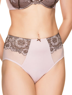 Lauma, Pink High Waist Panties, On Model Front, 35H51