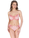 Lauma, Pink Mid Waist Panties, On Model Front, 38K50