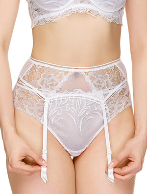 Lauma, White String Panties, On Model Front, 39J60