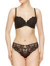 Lauma, Black Push-up Bra, On Model Front, 39J11