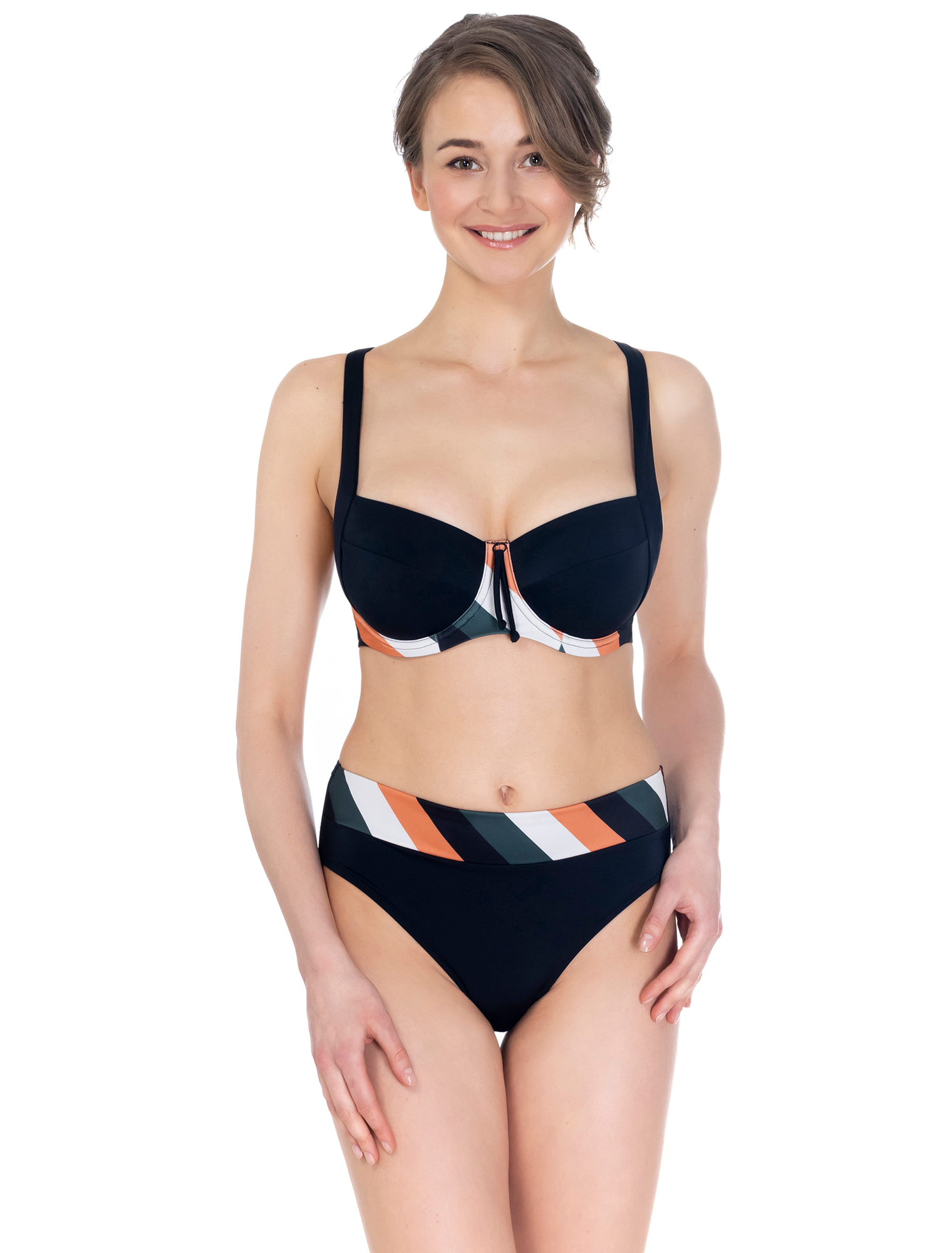 Lauma, Black Bikini, On Model Front, 39K51