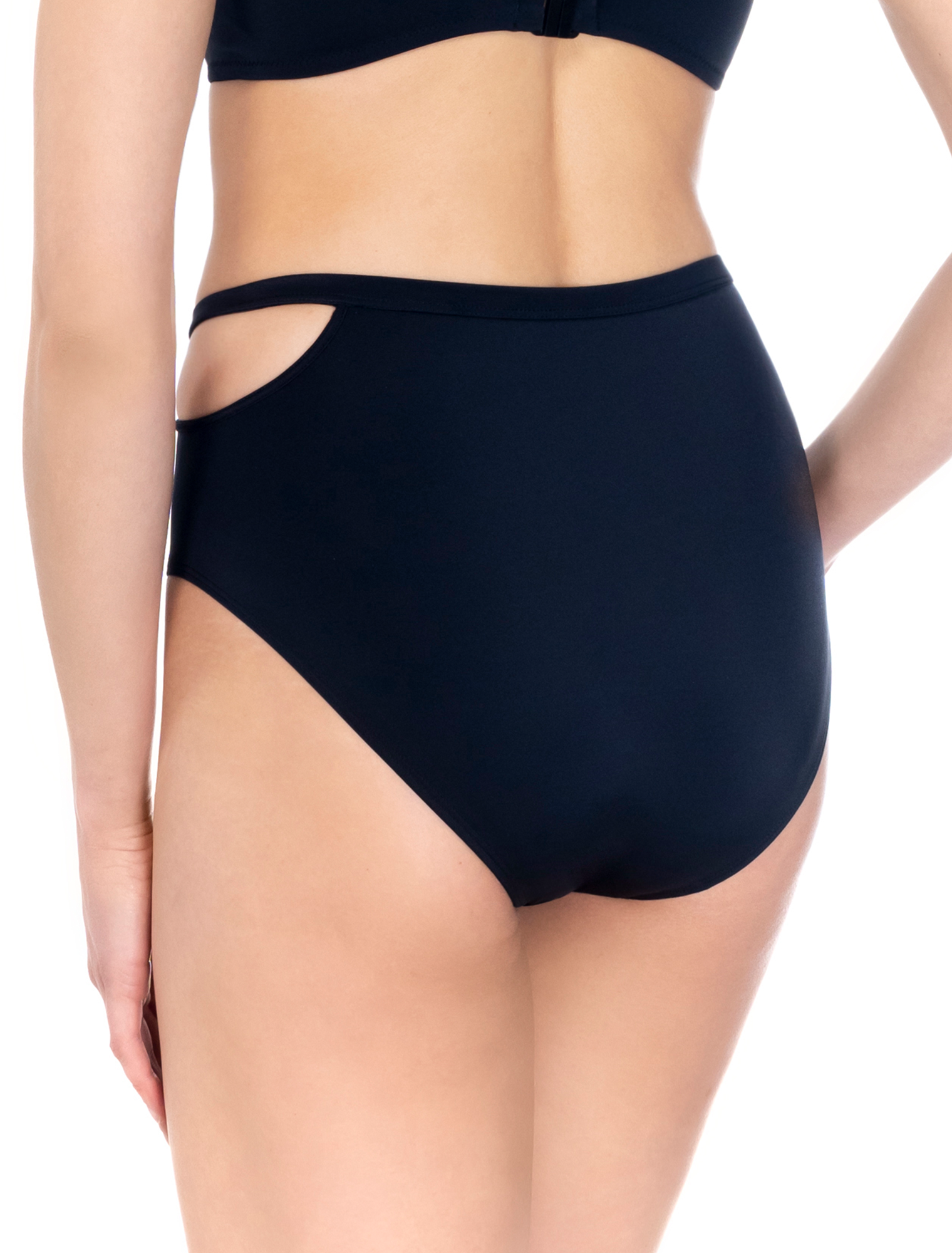 Lauma, Black Bikini Bottom, On Model Back, 40K51