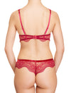 Lauma, Red Lace String Panties, On Model Back, 41H60