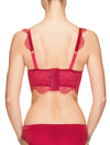 Lauma, Red Underwired Padded Lace Bra, On Model Back, 41H31