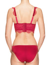 Lauma, Red Underwired Padded Lace Bra, On Model Back, 41H31