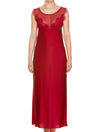 Lauma, Red Long Night Dress, On Model Front, 41H90