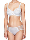Lauma, White Mid Waist Panties, On Model Front, 42H52
