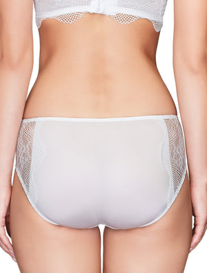 Lauma, White Mid Waist Panties, On Model Back, 42H52