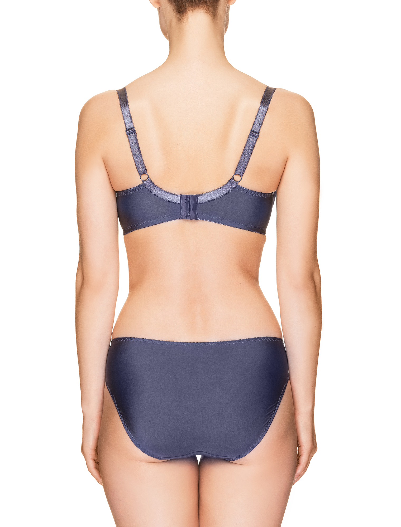 Lauma, Blue Mid Waist Panties, On Model Back, 44H50
