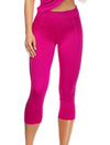Lauma, Pink Sports Capri, On Model Front, 46D53
