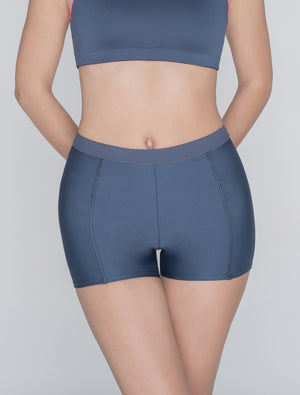 Lauma, Grey Sports Shorts, On Model Front, 46D70