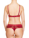 Lauma, Red Lace String Tanga, On Model Back, 47H62