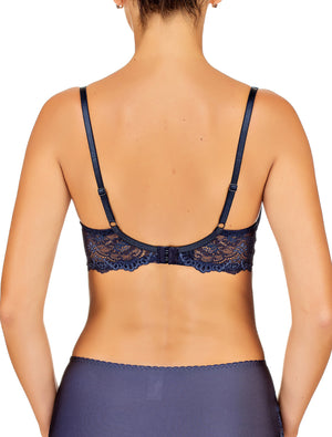 Lauma, Blue Underwired Non-padded Bra, On Model Back, 48F20