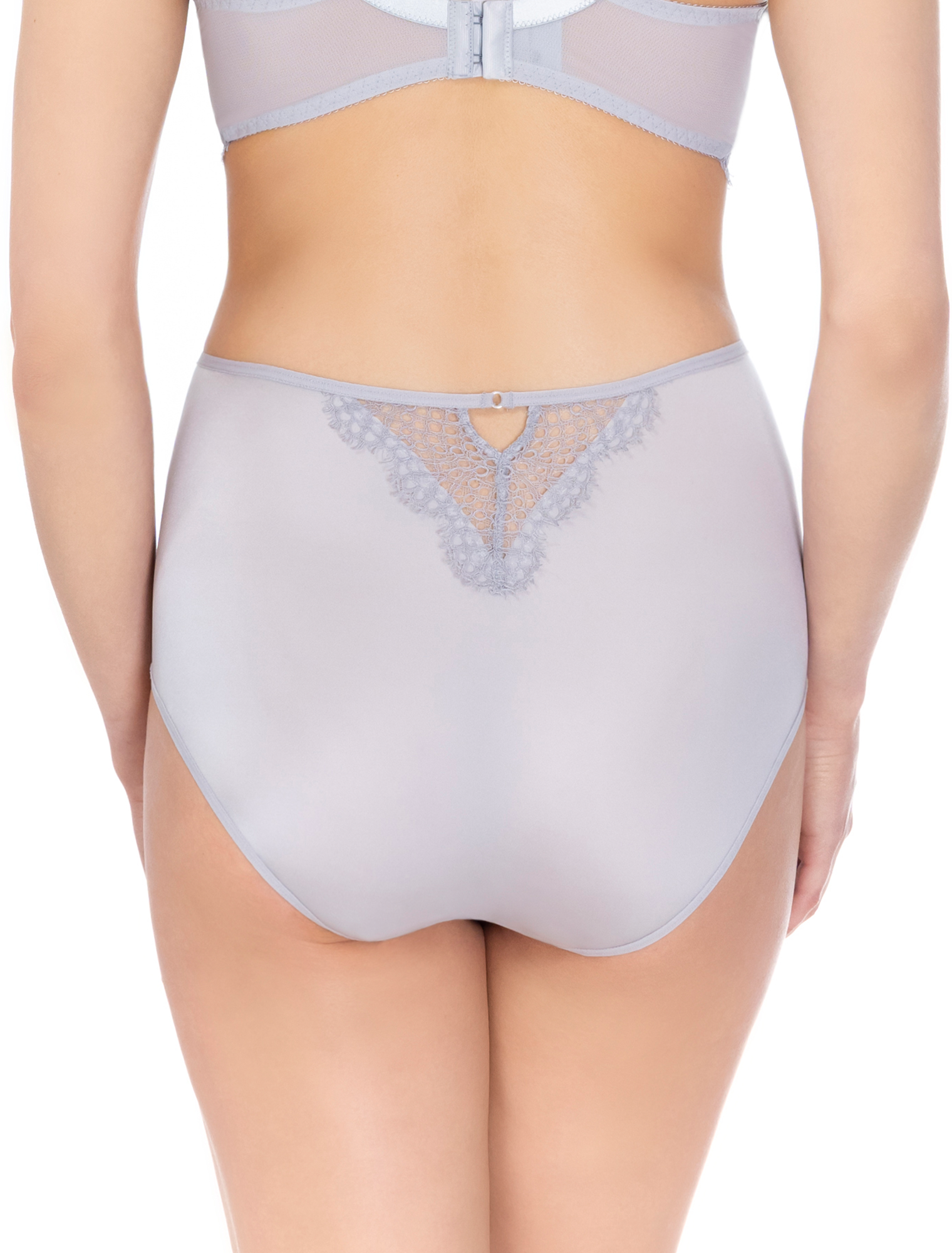 Luxurious Comfort: High-Waisted Pure Cotton Crotchless Lace