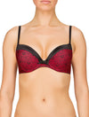 Lauma, Red Moulded Push Up Bra, On Model Front, 51G11