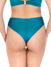 Lauma, Teal Color High Cut Bikini Bottom, On Model Back, 51K60