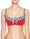 Lauma, Red Swimwear Bikini Top, On Model Front, 52H20