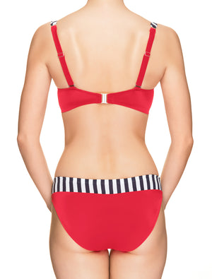 Lauma, Red Swimwear Bikini Top, On Model Back, 52H20
