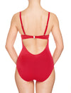 Lauma, Red One Piece Swimsuit, On Model Back, 52H80